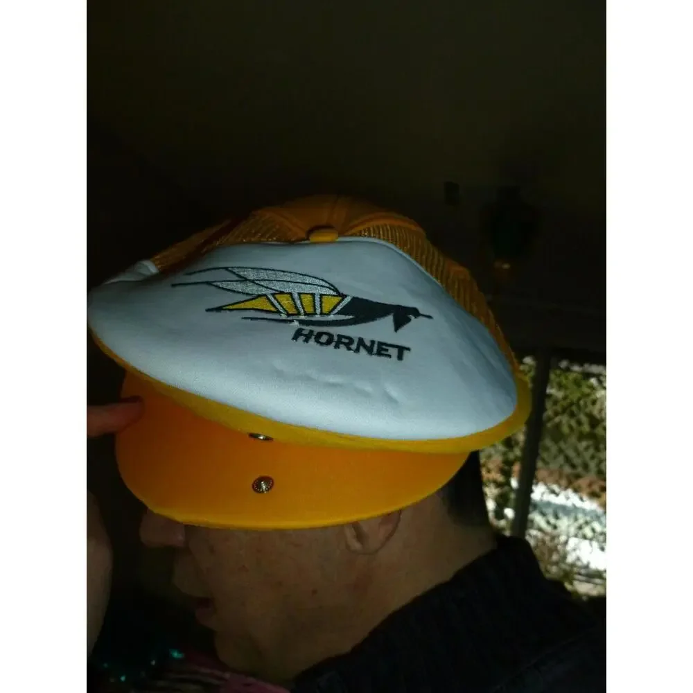 Vintage NWOT Hornet Logo Snapback Hat Cap Sportcap Mesh‎ Snapback